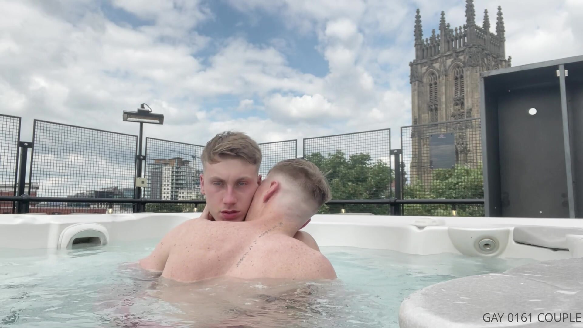 Gay porn hot tub