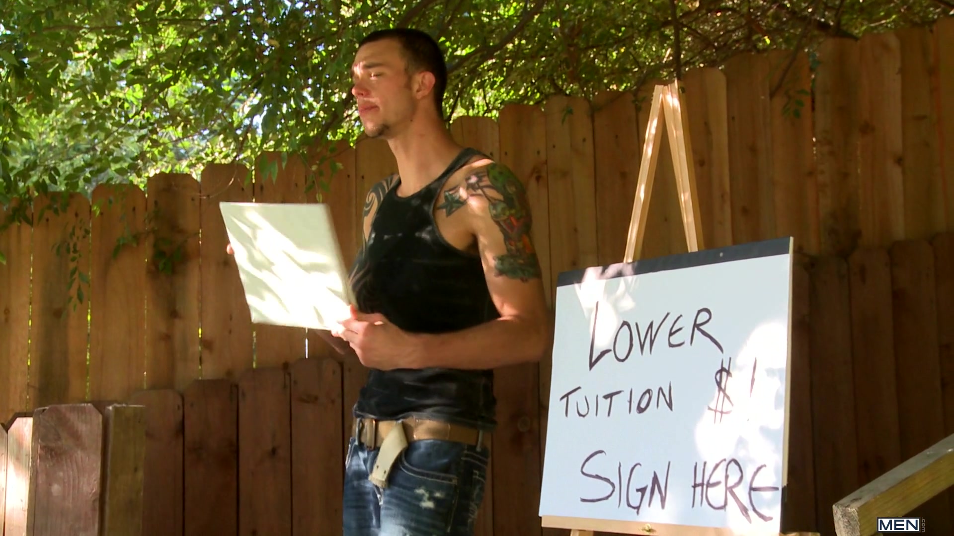 Lower My Tuition - Ari Sylvio, Cliff Jensen - Gay Porn HD Online