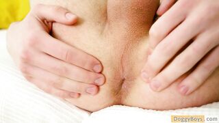 A hard young cock in a sex toy